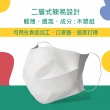 【勤達】二層設計防塵紙口罩 100入/1盒-F12(居家清潔、食品加工、一般防塵口罩)