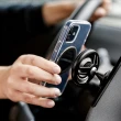 【SwitchEasy 魚骨牌】MagSafe 磁吸車用手機支架 兩色可選 iPhone適用(支架款/黏膠款)