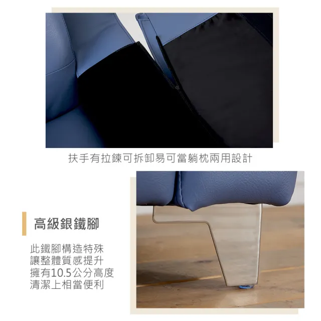 【時尚屋】台灣製莫內L型耐磨仿牛皮NAPPA質感沙發(免運 可訂製尺寸顏色 耐磨FZ8-131)