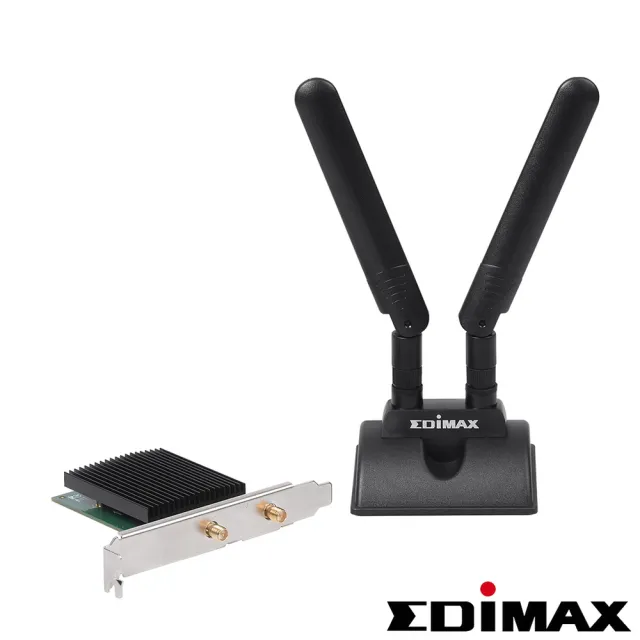 【EDIMAX 訊舟】AX3000 Wi-Fi 6 + 藍牙5.0 PCIe 無線網路卡