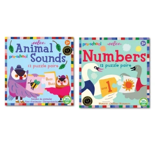 【美國 eeBoo 桌遊】學齡前配對遊戲 Preschool Puzzle Pairs(遊戲桌遊配對遊戲拼圖   兩款可選)