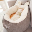 【古德斯】冬季保暖深度睡眠寵物床_M(貓窩 寵物床)
