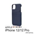 【Didoshop】iPhone12 /12Pro 6.1吋 後蓋手機殼 小牛紋 可收納卡片(FS200)
