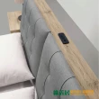 【綠活居】帝汶  現代6尺貓抓皮革雙人加大床頭箱(不含床底＋不含床墊)