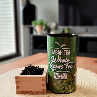 【即期品 - 極品 數量有限 請把握】沙巴雨林手摘原片紅茶-75g/罐(有效日期 2021.12.31)