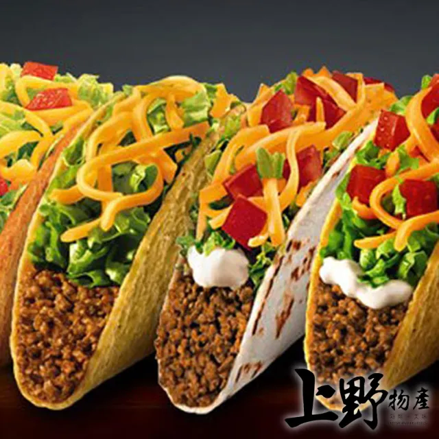 【上野物產】Mexican Taco 墨西哥捲餅皮 X4包(350g±10%/10片/包)