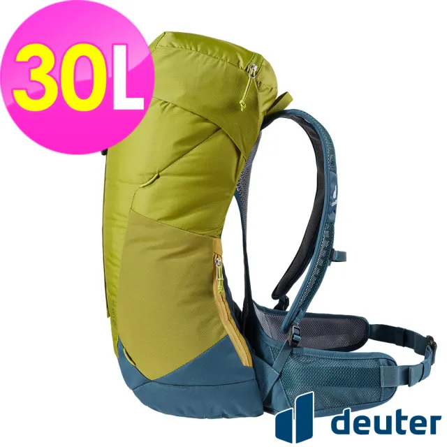 【deuter】AC LITE 30L網架直立式透氣輕量背包(3421021果綠/戶外休閒包/健行包/登山包)