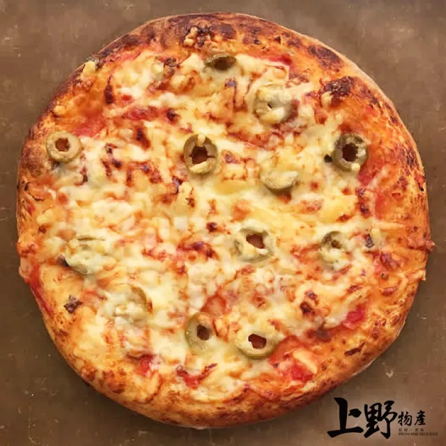 【上野物產】6吋地中海蝦仁海鮮pizza x3片(120g土10%/片 海鮮 披薩 Pizza)