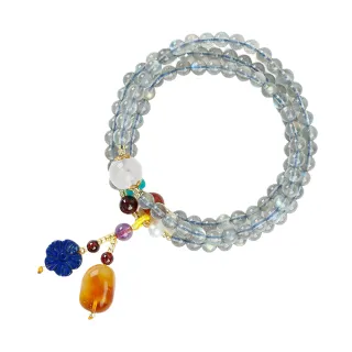 【雨揚】38女王節 拉長石多圈式手鍊-安康