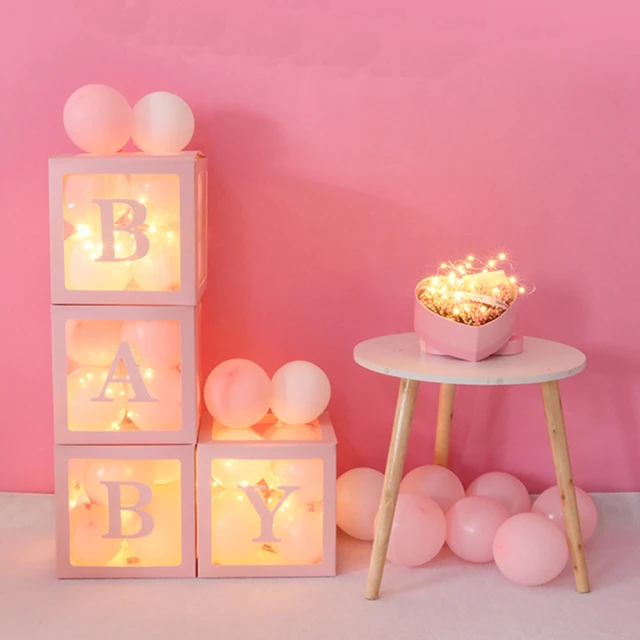 派對驚喜BABY透明驚喜禮物盒1組(生日氣球 派對 氣球盒 生日派對 告白氣球)