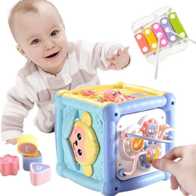 【JoyNa】兒童音樂燈光玩具 多功能六面屋