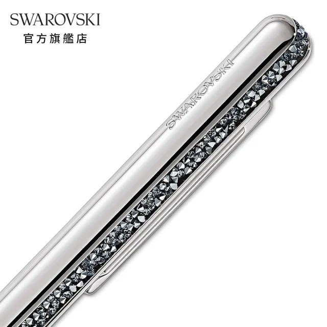 【SWAROVSKI 官方直營】CRYSTAL SHIMMER 白金色水晶圓珠筆 交換禮物(Crystal Shimmer)