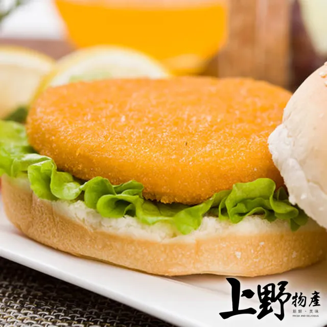 【上野物產】特選紅龍黑胡椒香雞堡排 x3包(500g±10%/10片/包)