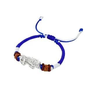 【雨揚】【雙12年終慶】純銀貔貅相生手鍊-金生水