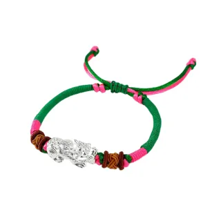 【雨揚】購物節 純銀貔貅相生手鍊-木生火