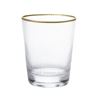 【Caldo 卡朵生活】幻影炫光描金玻璃水杯280ml