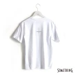 【SOMETHING】女裝 LOGO倒影短袖T恤(白色)