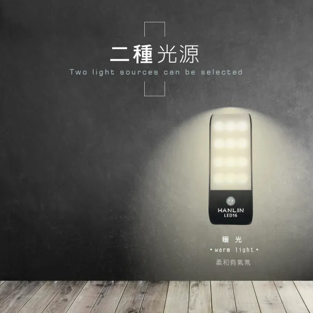 【磁吸USB充電人體感應燈】LED16