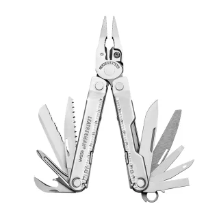 【Leatherman】Rebar銀色工具鉗-尼龍套(多功能工具鉗 戶外萬用刀 隨身折疊工具組 美國工具刀鉗 戶外露營)