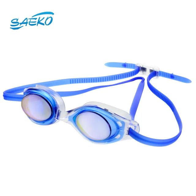 【SAEKO】超服貼眼罩 舒適休閒電鍍成人泳鏡 S49UV(防霧 抗UV 台灣製)