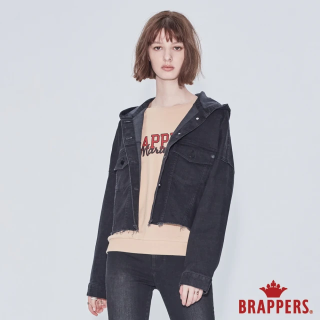 BRAPPERS 女款 冰膚美丹寧系列-冰膚美落肩短版牛仔外
