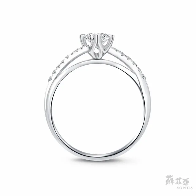 【SOPHIA 蘇菲亞珠寶】30分 F/VVS1 18K金 葛莉絲 鑽石戒指