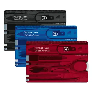 【VICTORINOX 瑞士維氏】SwissCard Classic 瑞士卡 瑞士刀(3色任選)