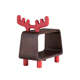 【有情門】STRAUSS 大麋鹿造型實木矮凳(製作期2-3週/實木/MIT/小椅子/穿鞋椅/休閒椅/遊戲椅)