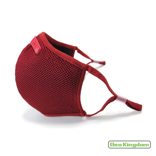 【Deo Kingdom】3D防護雙層單網布可更換濾片口罩_紅(防塵霾/機車/通勤/運動/外出活動)