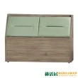 【綠活居】羅門   現代5尺皮革雙人床頭箱(三色可選)