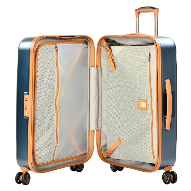 eminent 萬國通路】官方旗艦館- 24吋時光旅者防爆拉鍊PC行李箱KG38(共