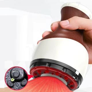 【Smart bearing 智慧魔力】豪華版砭石充電款9段控制 熱敷刮痧 拔罐機(刮痧拔罐/美體儀/定時)