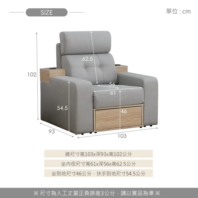 【時尚屋】台灣製傑拉爾一人座多功能涼感耐磨沙發MX20-C20-17-18A-18B-21*2(可選色/免組裝/免運費/沙發)