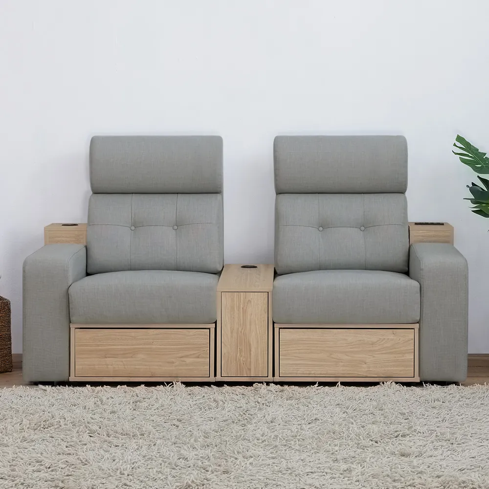 【時尚屋】台灣製傑拉爾二人座多功能單隔涼感耐磨沙發(可選色/免組裝/免運費/沙發)