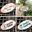【May Shop】露營裝飾用原木門牌DIY   告示牌