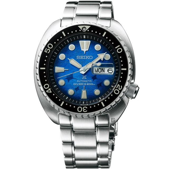 【SEIKO 精工】Prospex 愛海洋 魟魚 200米潛水機械錶 送行動電源(SRPE39J1/4R36-06Z0U)