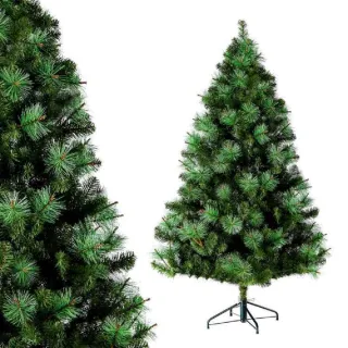 【摩達客】耶誕-5尺/5呎-150cm台灣製PVC+松針深淺綠擬真混合葉聖誕樹-裸樹(不含飾品/不含燈/本島免運費)