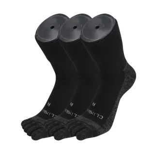 【XCLUSIV】3雙組  美國FDA銀纖維健康照護五趾襪-深邃黑(銀纖維、抑菌消臭、吸濕排汗、美國大兵最愛)