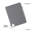 【Pipetto】2022 第5代 10.9吋Origami Pencil多角度多功能保護套內建筆槽 深灰色(iPad Air 10.9吋第4/5代)