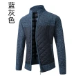 【A3】時尚立領男士針織保暖毛衣外套(優質進口細緻仿皮製作 觸感舒適 挺度佳)