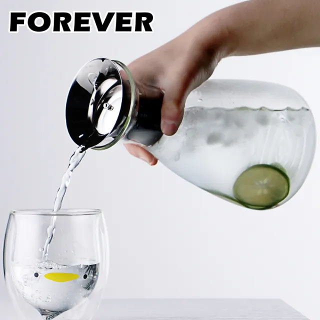 【日本FOREVER】歐式丹麥風格耐熱玻璃水壺1500ML
