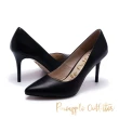 【Pineapple Outfitter】SCARLET BACK 時尚百搭 鏡面尖頭高跟鞋(黑色)
