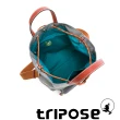 【tripose】漫遊系列岩紋手提斜背水桶包(優雅灰)