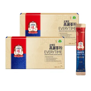 【正官庄】高麗蔘粉EVERYTIME 2盒組(2gx30入/盒)-健康食品認証 調節免疫力 粉末