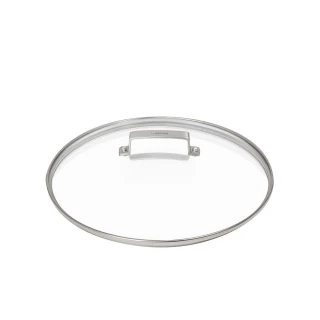【西班牙valira薇拉】頂級系列28cm玻璃不鏽鋼手把鍋蓋(平底鍋玻璃不鏽鋼鍋蓋)