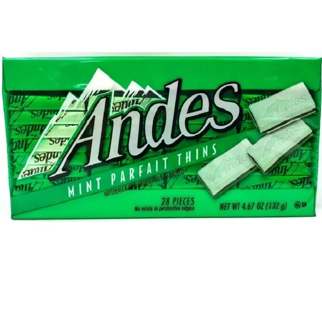【ANDES】安迪士雙薄荷可可薄片132g(美國百年品牌)