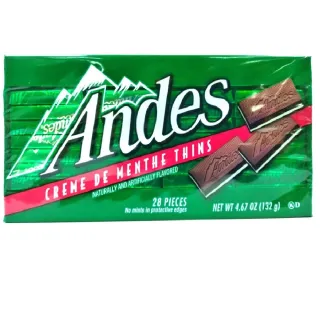【ANDES】安迪士單薄荷可可薄片132g(美國百年品牌)