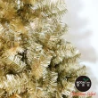 【摩達客】耶誕-4尺/4呎-120cm台灣製豪華版氣質霧金系聖誕樹(不含飾品/含100燈LED燈暖白光1串)