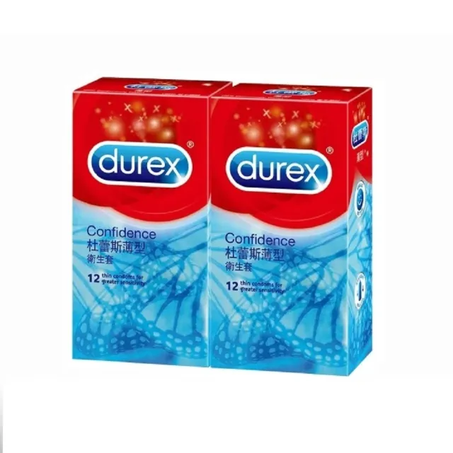 【Durex杜蕾斯】薄型保險套12入*2盒(共24入)