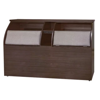 【綠活居】賴索托  現代5尺皮革雙人床頭箱(五色可選)